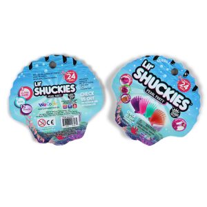 Customized plastic packaging bags in the shape of seashells
