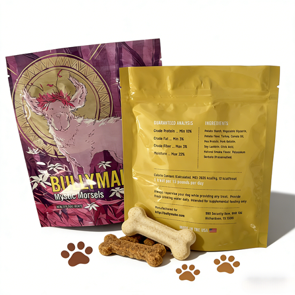 Dog Food Packaging Bag Laminated Foil Stand Up Pouch