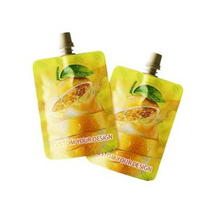 Packaging for juice and beverage with suction nozzle
