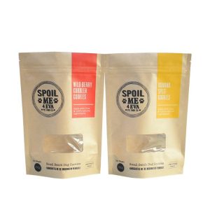 Pet packaging kraft paper self-supporting bag