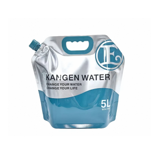 Portable folding PE plastic handle water bag