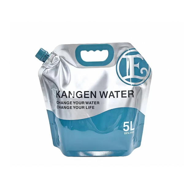 Portable Folding Pe Plastic Handle Water Bag