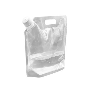 Portable plastic water bag