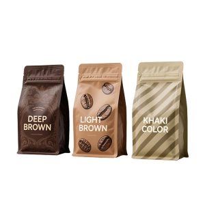 Standing flat-bottom food-grade coffee bag