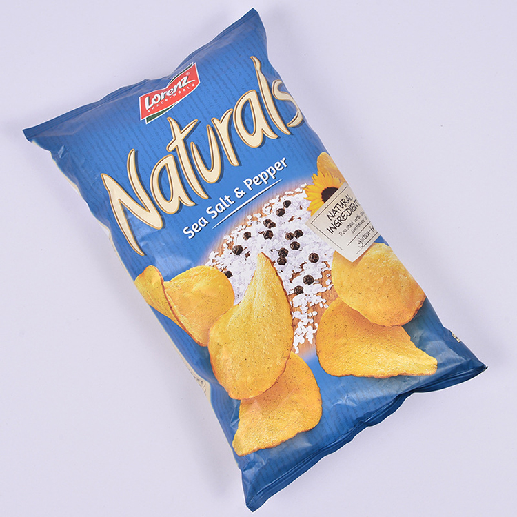 Sea Salt Pepper Flavored Potato Chip Packaging Bag